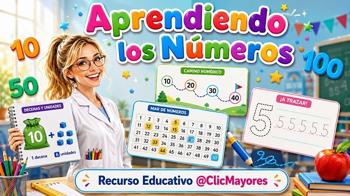 Aprendo los Números del 1 al 100 - ClicMayores