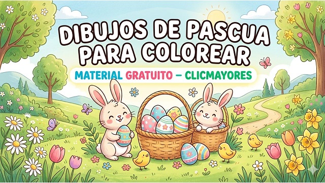 Huevos de Pascua para colorear primer ciclo