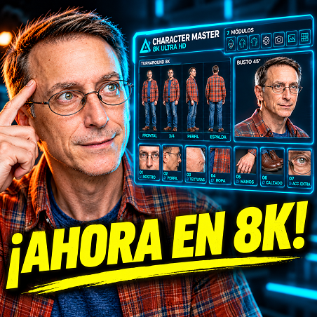 Hoja de Referencia de Personaje 8k IA