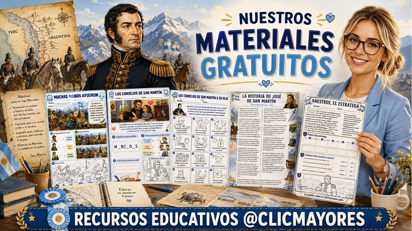 Fichas didácticas sobre San Martín