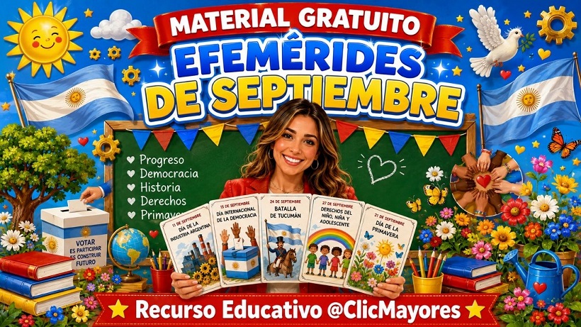 Efemérides de Septiembre - Material Educativo Gratuito ClicMayores